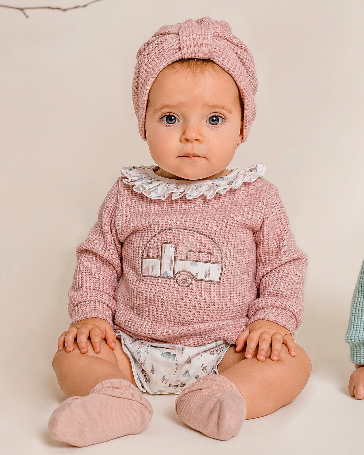 Conjunto Bebé Niña Pololo Belfast Rosa Viejo - Calamaro – Tienda Grumetes  Moda Infantil