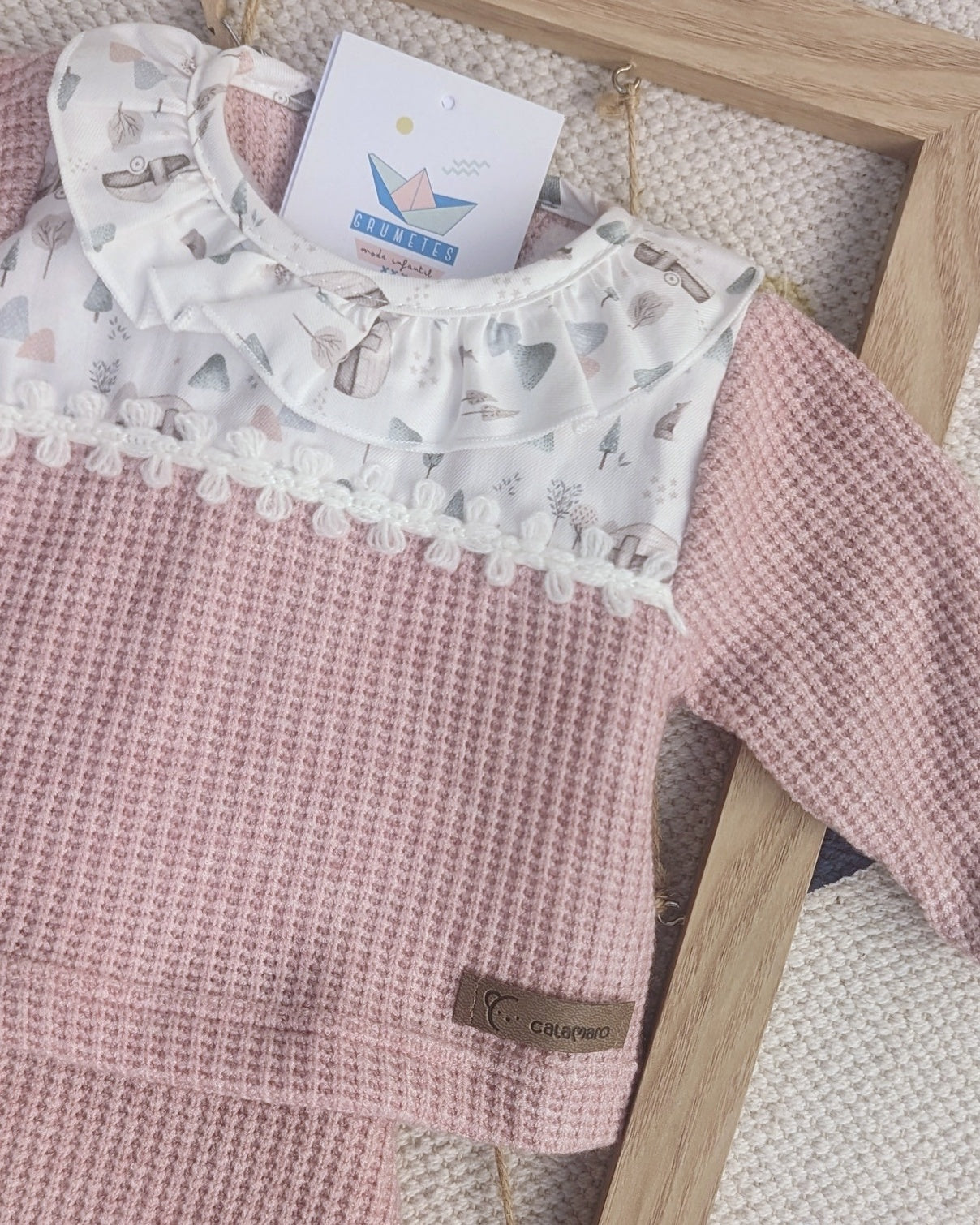 Conjunto Bebé Niña Pololo Belfast Rosa Viejo - Calamaro – Tienda Grumetes  Moda Infantil