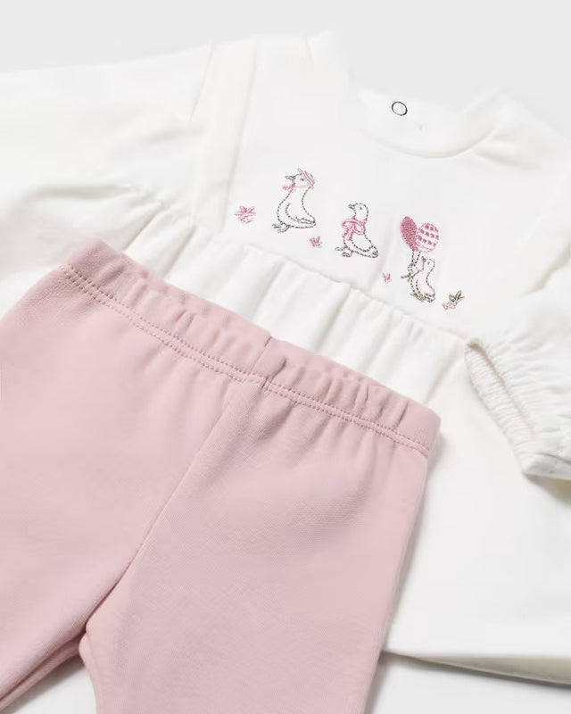 Conjunto Leggings 4P Patitos Rosa - Mayoral