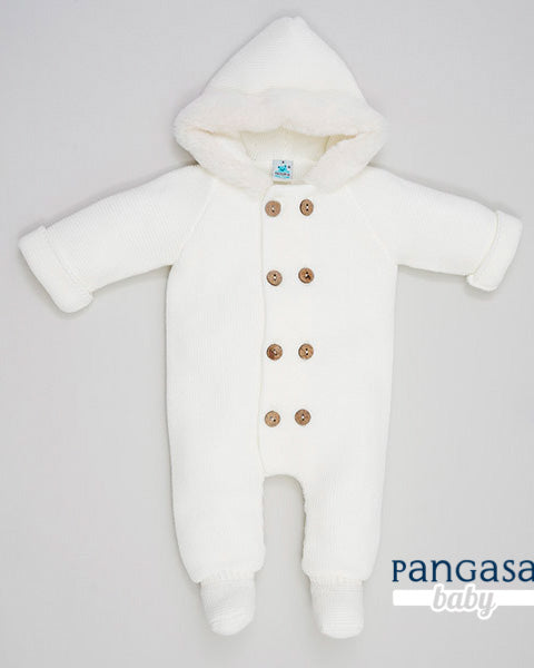 Buzo Forro Polar Marfil - Pangasa Baby