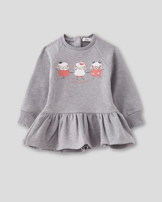 Vestido Ovejitas Gris - Street Monkey