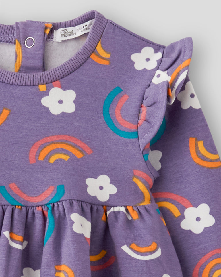 Vestido Rainbow Morado - Street Monkey