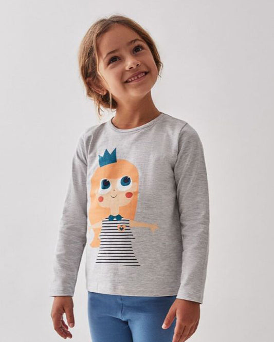 Camiseta niña Princesa Gris - Street Monkey