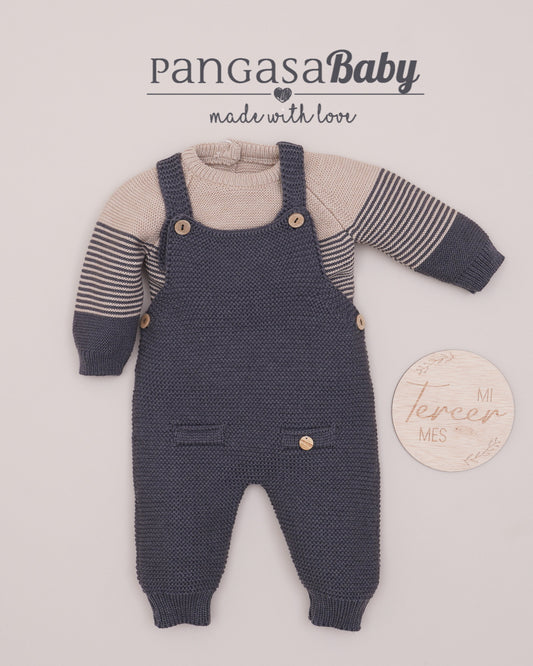 Conjunto Peto Rayas Marengo - Pangasa Baby