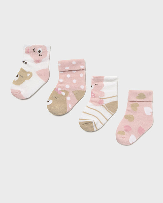 Set 4 Calcetines Rosa Baby - Mayoral