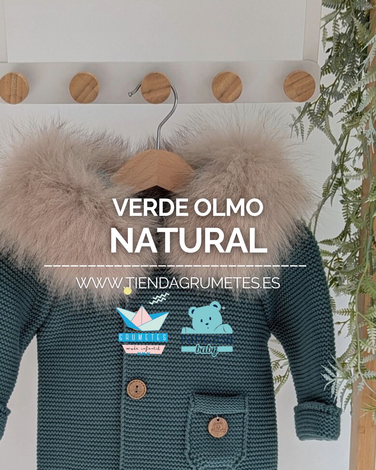 Trenka Luxury Pelo Verde Olmo - Pangasa Baby