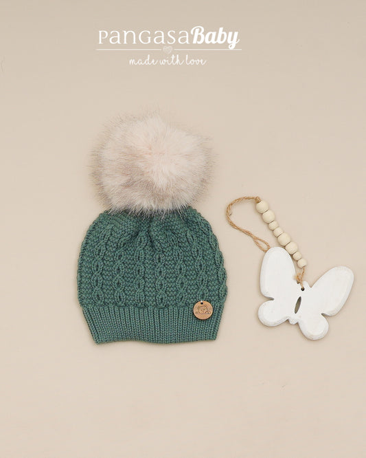 Gorro Ochos Pelo Verde Olmo - Pangasa Baby