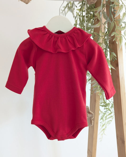 Body cuello volante Rojo - Babidu