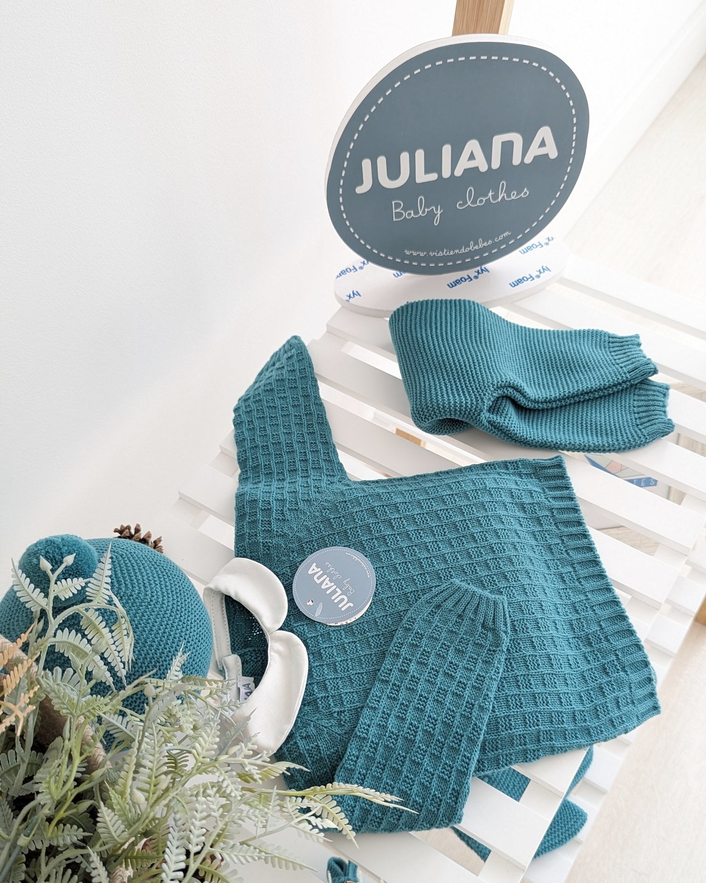 Conjunto Pantalón Largo Verde Baltico - Colección Ensueño Juliana