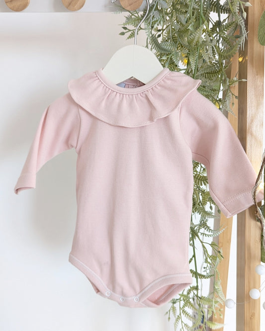 Babidu - Body cuello volante Rosa