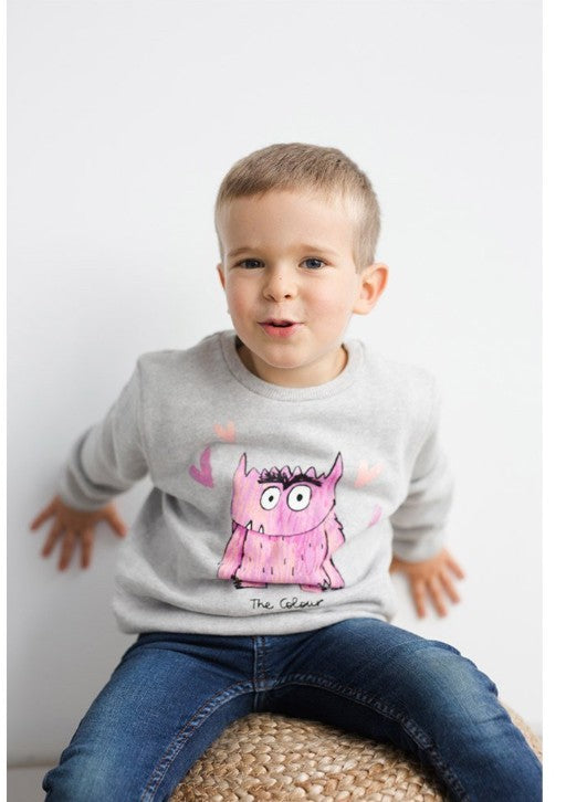 Monstruo de Colores Sudadera Rosa Amor
